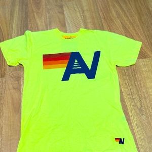 Aviator nation unisex, neon yellow T-shirt